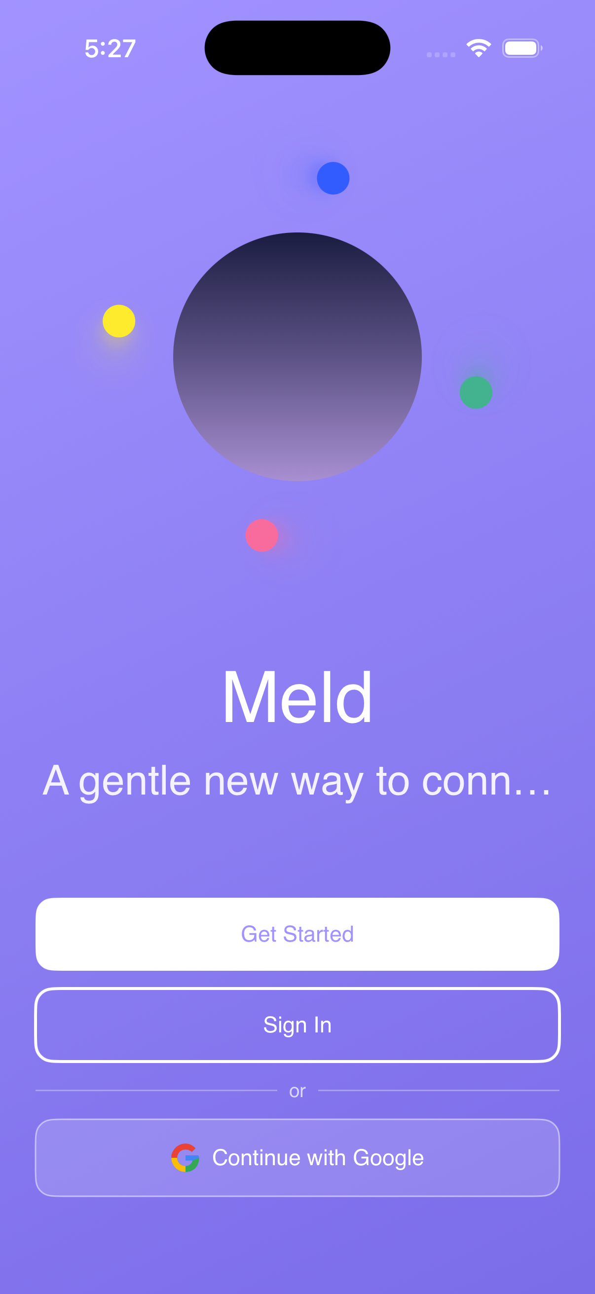 Meld - Sign In